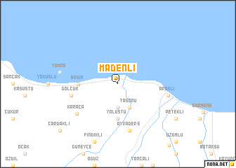 map of Madenli