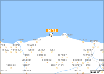 map of Maden