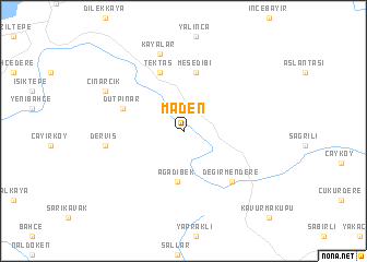 map of Maden