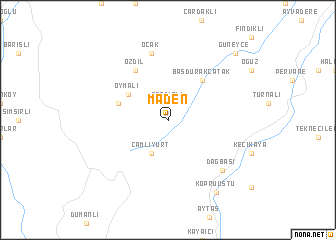 map of Maden