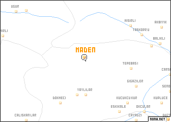 map of Maden