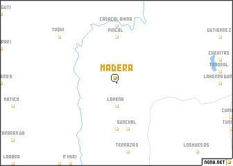 map of Madera