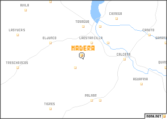 map of Madera