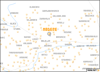 map of Mađere