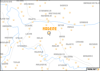 map of Mađere