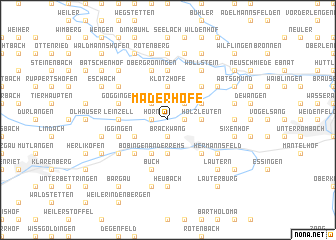 map of Mäderhöfe