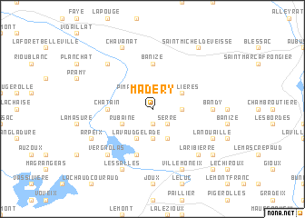 map of Madery