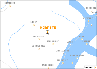 map of Madetta