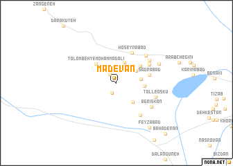 map of Mādevān