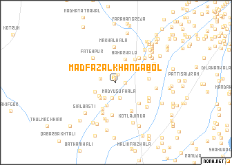 map of Mad Fazal Khān Gabol