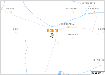 map of Mādgi