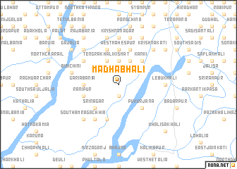 map of Mādhabhāli