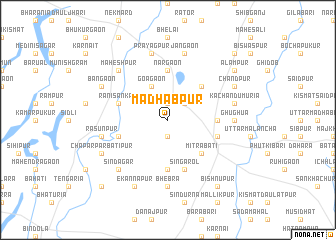 map of Mādhabpur