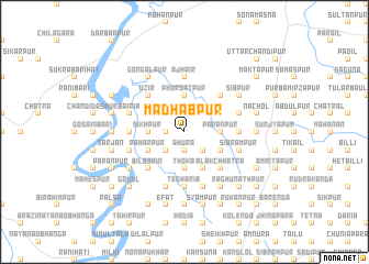 map of Mādhabpur