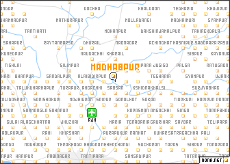 map of Mādhabpur