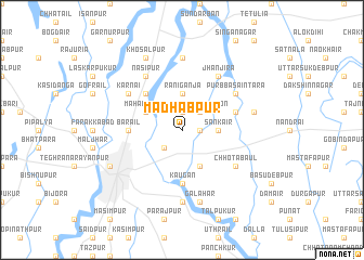 map of Mādhabpur