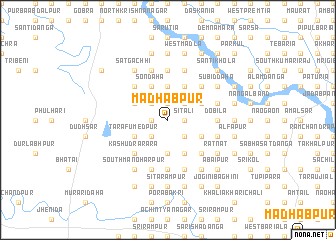 map of Mādhabpur