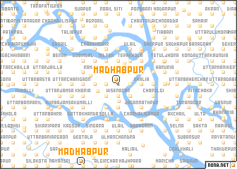 map of Mādhabpur