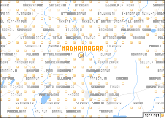 map of Mādhāinagar