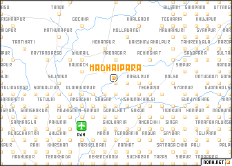map of Mādhāipāra