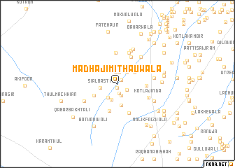map of Mad Hāji Mithauwāla
