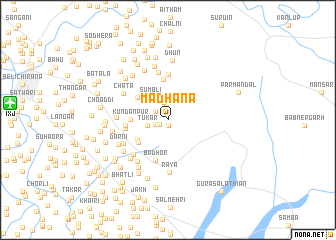 map of Madhāna