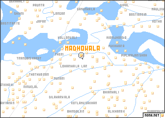 map of Mādhowāla