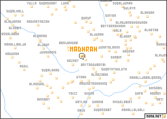 map of Madhraḩ