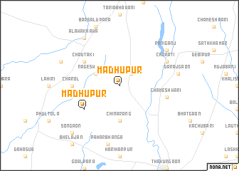 map of Madhupur