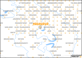 map of Madhupur