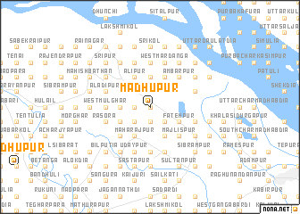 map of Madhupur