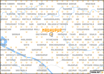 map of Madhupur