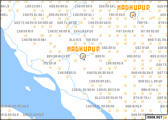 map of Madhupur