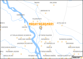 map of Madhya Gadmāri