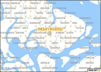 map of Madhyakāndi
