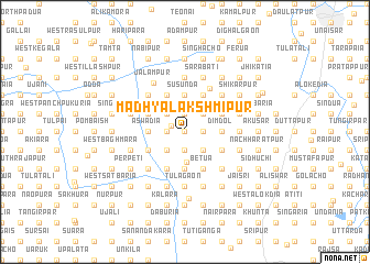 map of Madhya Lakshmīpur