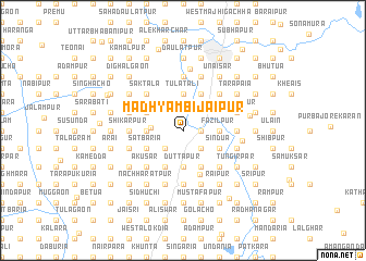 map of Madhyam Bijaipur