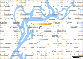 map of Madhyanagar