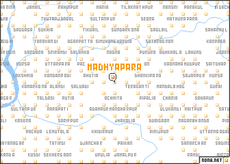 map of Madhyapāra