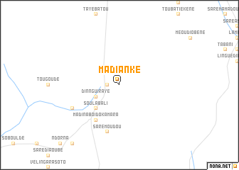 map of Madianké