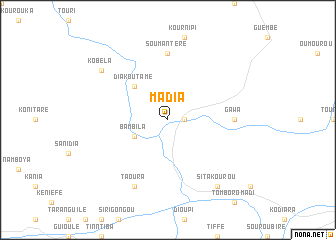 map of Madia