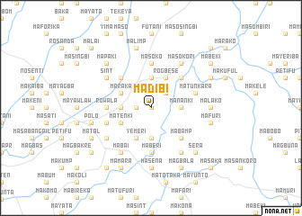 map of Madibi