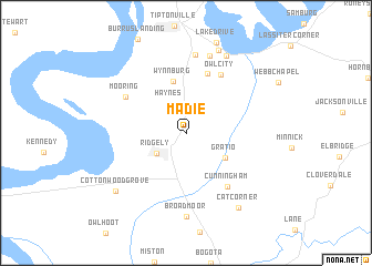 map of Madie