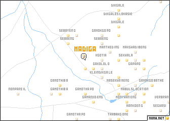 map of Madiga