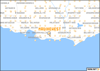 map of Madihe West