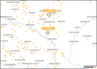 map of Madīkai