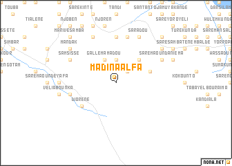 map of Madina Alfa