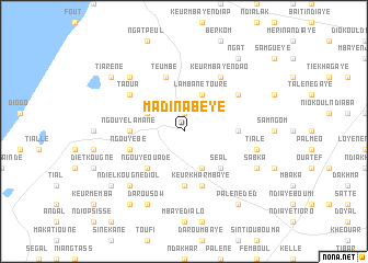 map of Madina Beye