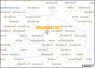 map of Madina Bôcar