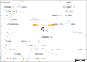 map of Madina Diaka